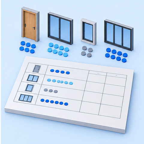 Revit 构件明细统计